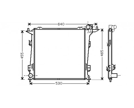 Radiator, engine cooling 83002099 International Radiators