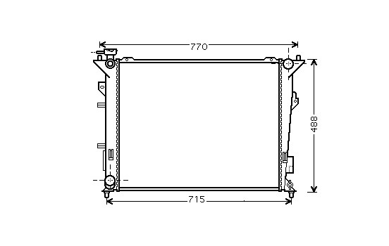 Radiator, engine cooling 83002107 International Radiators