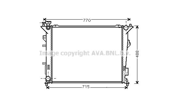 Radiator, engine cooling 83002107 International Radiators, Image 2