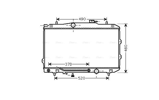 Radiator, engine cooling 83002120 International Radiators, Image 2