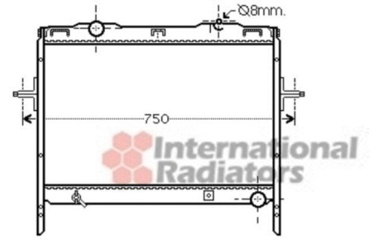 Radiator, engine cooling 83002128 International Radiators, Image 2