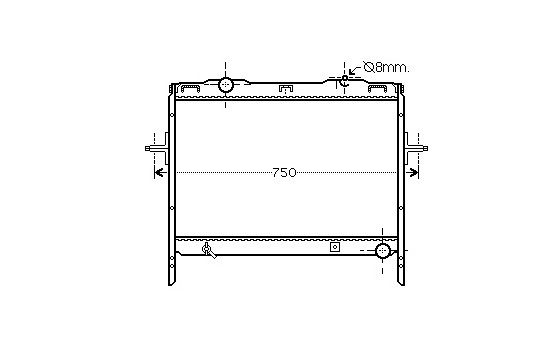 Radiator, engine cooling 83002128 International Radiators
