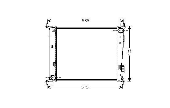 Radiator, engine cooling 83002135 International Radiators