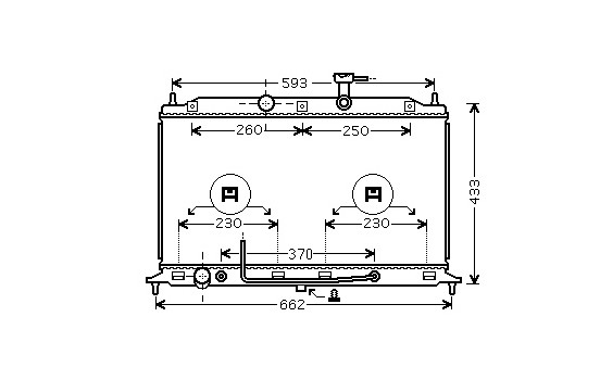 Radiator, engine cooling 83002152 International Radiators
