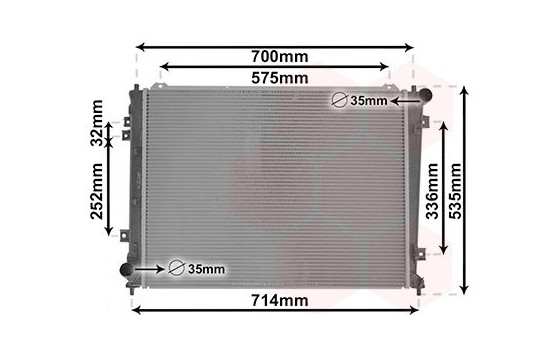 Radiator, engine cooling 83002162 International Radiators, Image 2