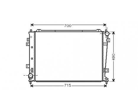 Radiator, engine cooling 83002162 International Radiators