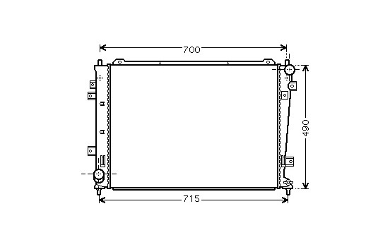 Radiator, engine cooling 83002162 International Radiators