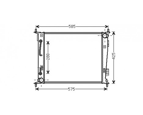 Radiator, engine cooling 83002185 International Radiators