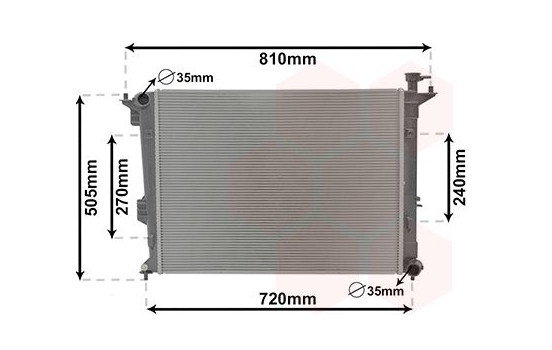 Radiator, engine cooling 83012709 International Radiators