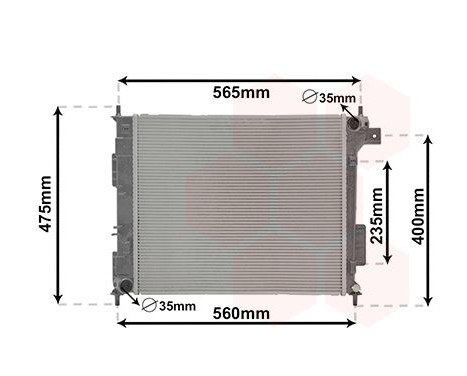 Radiator, engine cooling 83012721 International Radiators