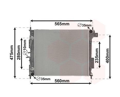 Radiator, engine cooling 83012722 International Radiators