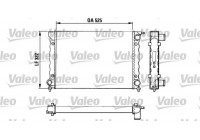 Radiator, engine cooling 883727 Valeo