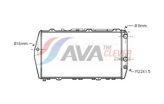 Radiator, engine cooling AI2019 Ava Quality Cooling