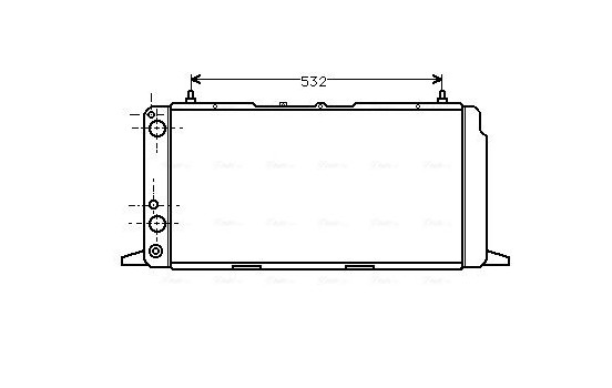 Radiator, engine cooling AI2091 Ava Quality Cooling