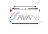 Radiator, engine cooling AI2091 Ava Quality Cooling