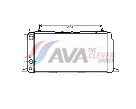 Radiator, engine cooling AI2091 Ava Quality Cooling