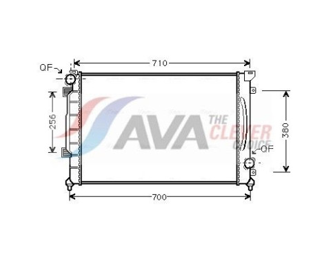 Radiator, engine cooling AI2139 Ava Quality Cooling
