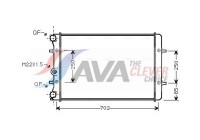 Radiator, engine cooling AI2155 Ava Quality Cooling
