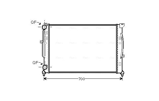 Radiator, engine cooling AI2189 Ava Quality Cooling
