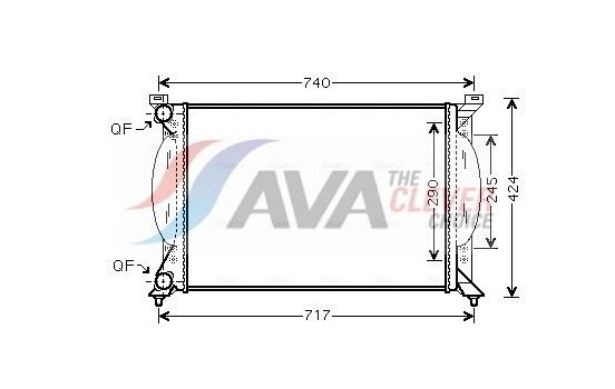 Radiator, engine cooling AI2201 Ava Quality Cooling