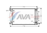 Radiator, engine cooling AI2207 Ava Quality Cooling
