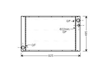 Radiator, engine cooling AI2289 Ava Quality Cooling