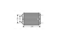 Radiator, engine cooling AI2299 Ava Quality Cooling