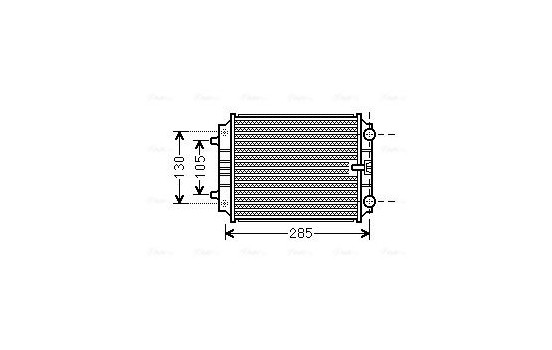 Radiator, engine cooling AI2299 Ava Quality Cooling