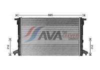 Radiator, engine cooling AI2440 Ava Quality Cooling
