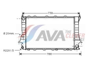 Radiator, engine cooling AIA2081 Ava Quality Cooling