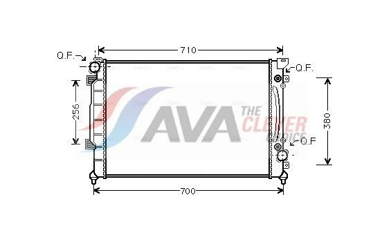 Radiator, engine cooling AIA2157 Ava Quality Cooling