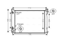 Radiator, engine cooling AIA2232 Ava Quality Cooling