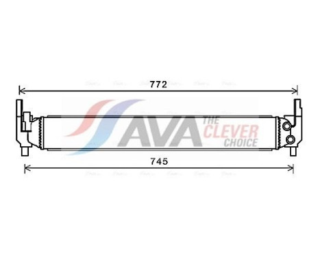 Radiator, engine cooling AIA2346 Ava Quality Cooling