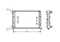 Radiator, engine cooling AL2087 Ava Quality Cooling