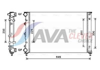 Radiator, engine cooling AL2144 Ava Quality Cooling