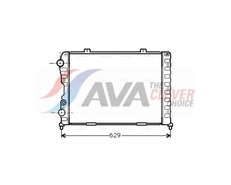 Radiator, engine cooling ALA2056 Ava Quality Cooling