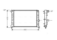 Radiator, engine cooling ALA2083 Ava Quality Cooling