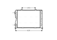 Radiator, engine cooling ALA2089 Ava Quality Cooling