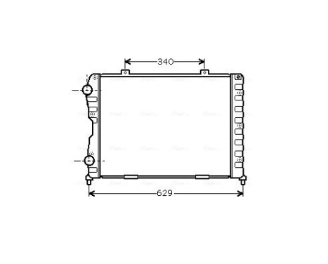 Radiator, engine cooling ALA2089 Ava Quality Cooling
