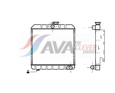 Radiator, engine cooling AU2008 Ava Quality Cooling