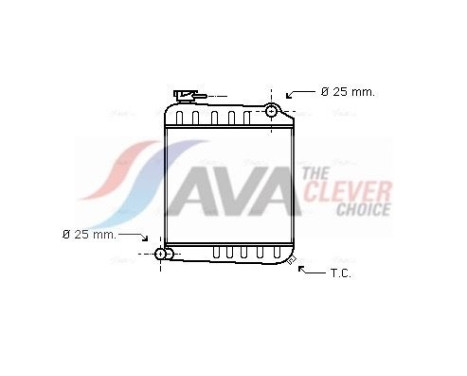 Radiator, engine cooling AU2013 Ava Quality Cooling