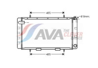 Radiator, engine cooling AU2065 Ava Quality Cooling