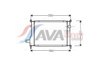 Radiator, engine cooling AU2133 Ava Quality Cooling