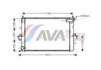 Radiator, engine cooling AU2152 Ava Quality Cooling