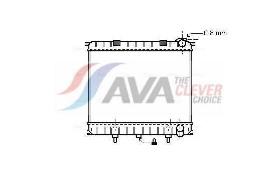 Radiator, engine cooling AU2173 Ava Quality Cooling