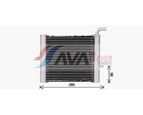 Radiator, engine cooling AU2334 Ava Quality Cooling