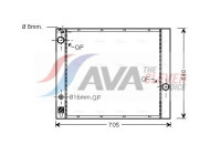 Radiator, engine cooling AUA2166 Ava Quality Cooling