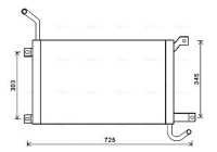 Radiator, engine cooling AUA2224 Ava Quality Cooling