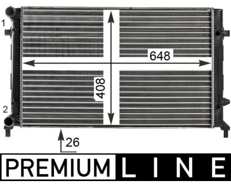 Radiator, engine cooling BEHR *** PREMIUM LINE ***