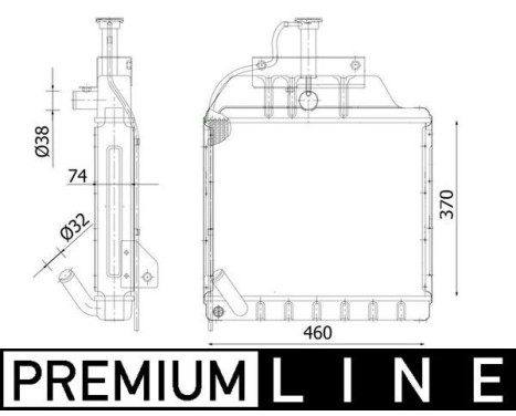 Radiator, engine cooling BEHR *** PREMIUM LINE ***